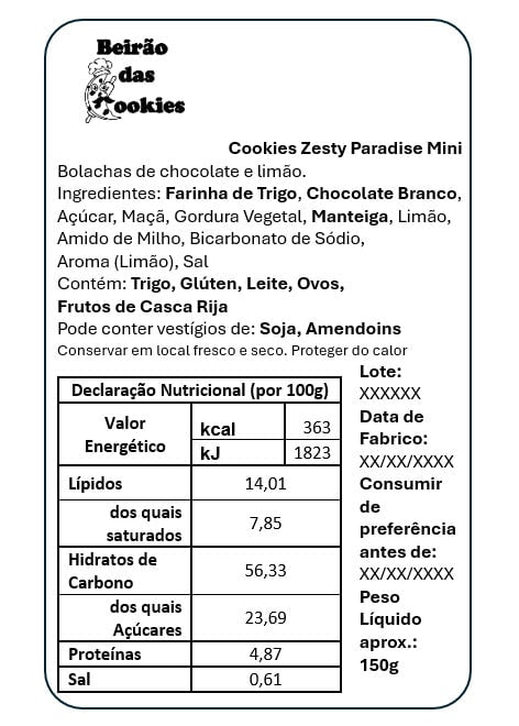 valor nutricional bolacha de limao caseira rustica