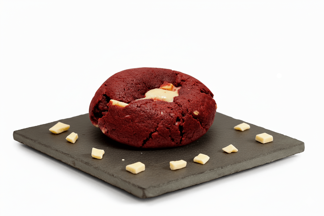 Cookies Velvet Dream – A Elegância do Red Velvet em Forma de Cookie